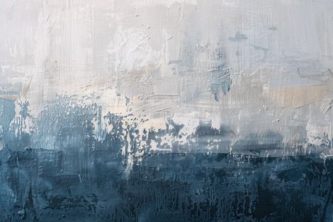 Misty Horizon in Blue and Grey