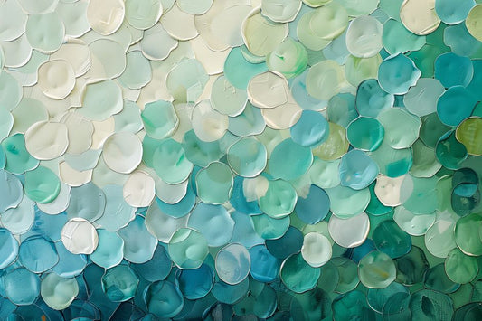 Sea Glass Petals in Coastal Light