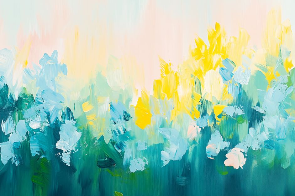 Spring Garden in Morning Light