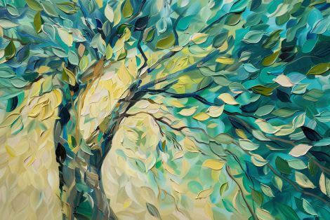 Emerald Canopy Reaching Toward Light