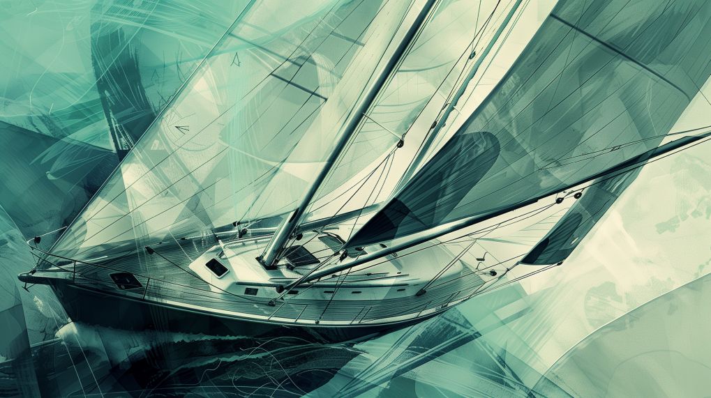 Sailing Through Translucent Teal Waters