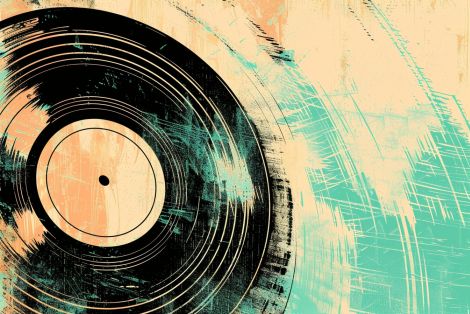 Vintage Vinyl Record Retro Groove