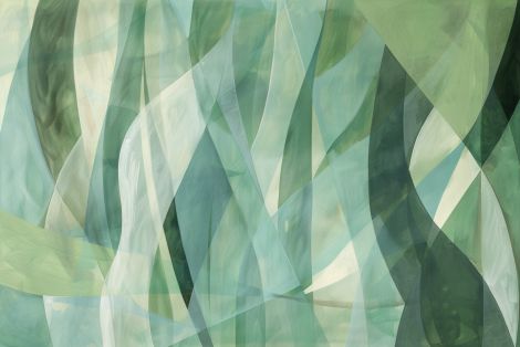 Flowing Green Veils of Light