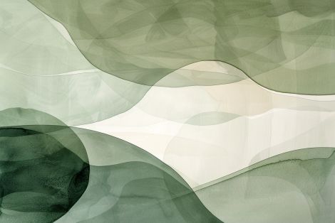 Verdant Waves of Flowing Serenity