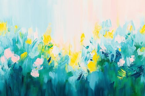 Spring Meadow in Soft Bloom