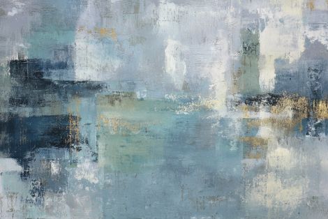 Coastal Reverie in Blue and Gold