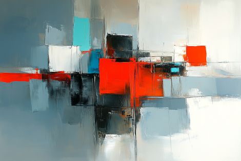 Urban Geometry in Red and Grey