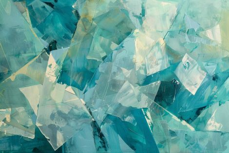 Crystalline Depths of Teal Harmony