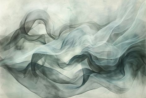Ethereal Veils of Flowing Mist