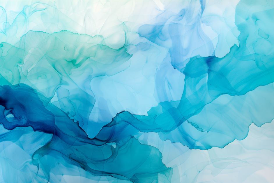 Flowing Teal Currents in Motion