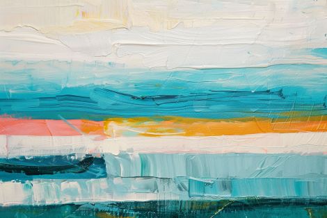 Coastal Horizon in Warm Light