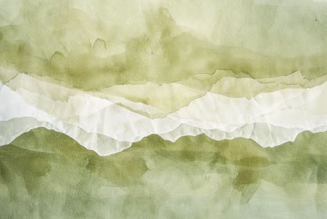 Olive Mist Over Torn Horizons