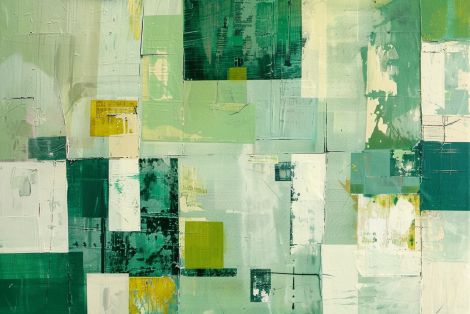 Emerald Patchwork in Quiet Light