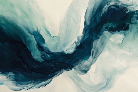 Oceanic Currents in Deep Teal