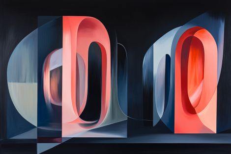 Luminous Arches in Midnight Space