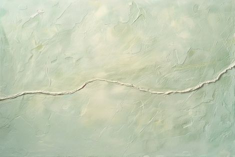 Gentle Horizon Through Mint Haze