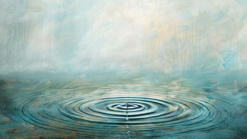 Tranquil Ripples on Still Water