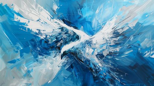 Soaring Spirit in Azure Skies