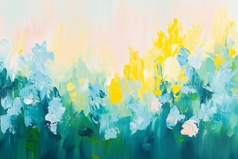 Spring Meadow in Morning Light