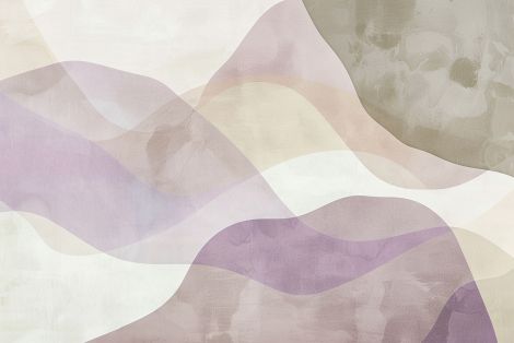Soft Lavender Waves in Mist