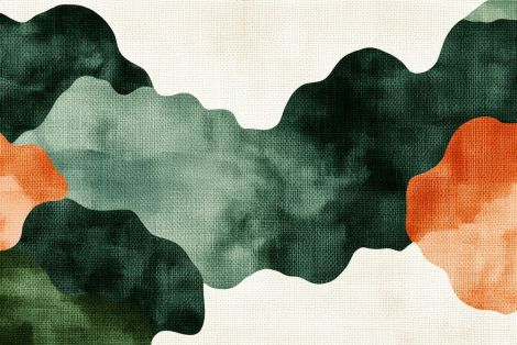Emerald Clouds Meeting Autumn Warmth