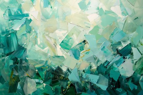 Emerald Fragments in Morning Light