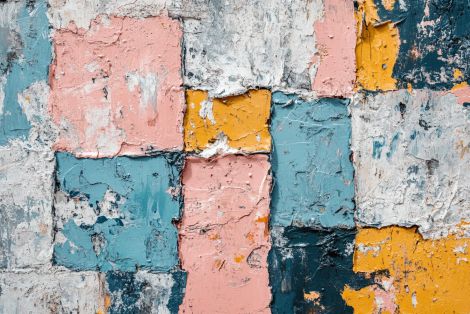 Weathered Patchwork in Pastel Tones
