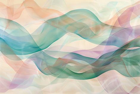 Flowing Silk Waves in Pastel