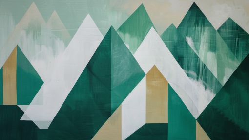 Emerald Peaks in Geometric Stillness