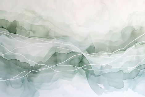 Sage Mist Flowing Through Mountains