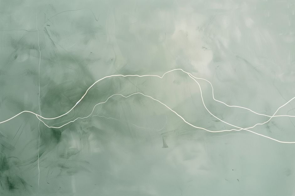 Whispered Lines Across Sage Mist