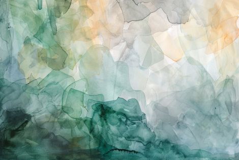 Emerald Mist Rising Through Light