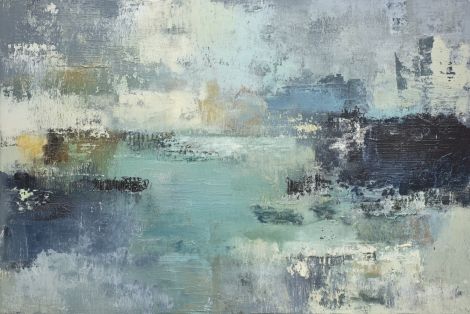 Misty Harbor in Coastal Blues