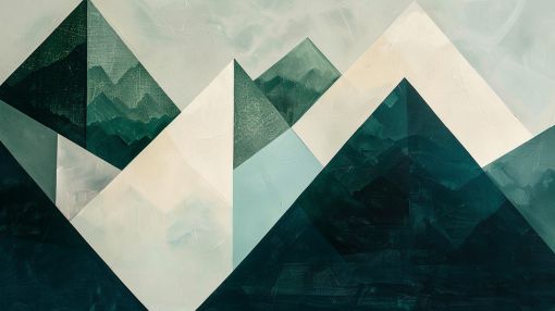 Emerald Peaks in Geometric Stillness