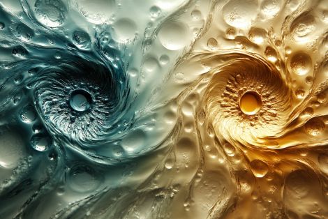 Twin Vortices of Ocean and Gold