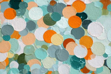 Scattered Circles in Coastal Hues