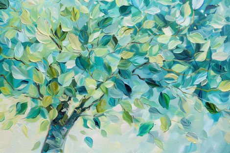 Sunlit Canopy in Turquoise Breeze