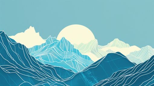 Blue Mountain Ridges at Dawn