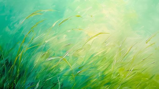 Windswept Meadow in Morning Light