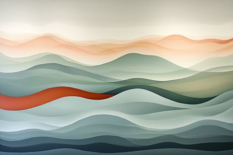 Flowing Hills in Muted Serenity