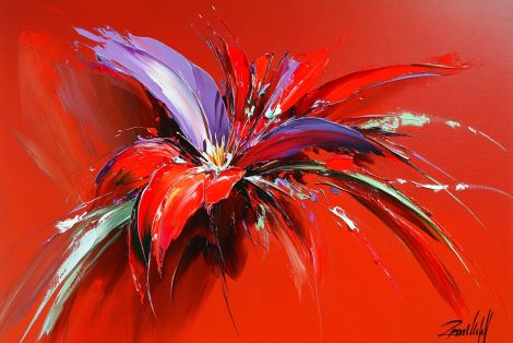 Crimson Bloom in Bold Strokes