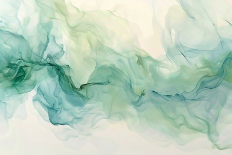 Ethereal Teal Mist in Motion