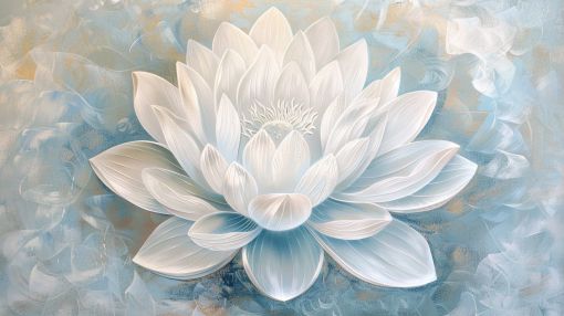 Ethereal White Lotus in Soft Light