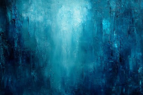 Deep Ocean Luminous Blue Abstraction