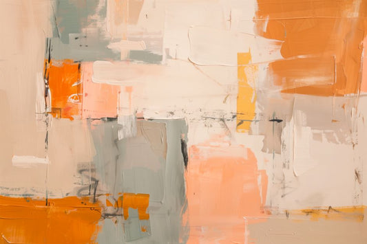 Warm Horizons in Orange and Grey