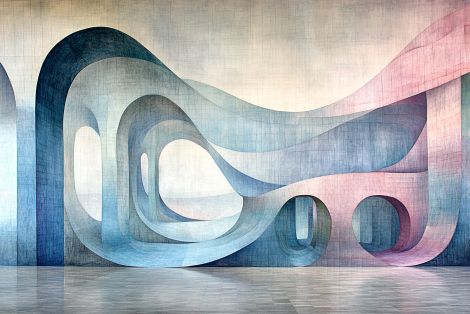 Flowing Arches in Pastel Dimensions