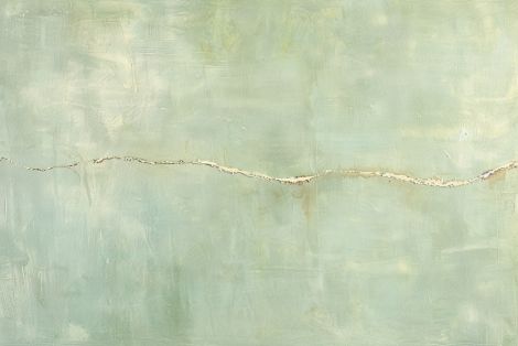 Quiet Fracture in Sage Green
