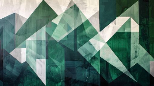 Emerald Peaks in Fractured Light