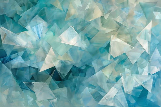 Crystalline Fragments in Aqua Light