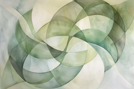 Verdant Ribbons in Gentle Motion